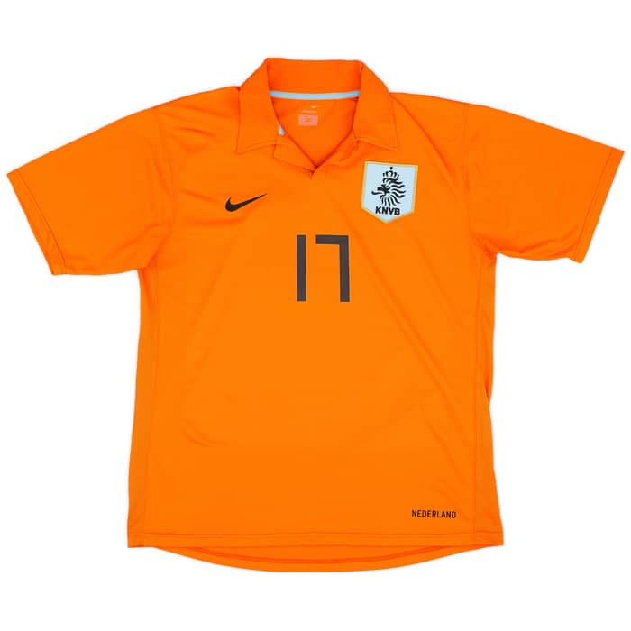 2006-08 Netherlands Home Shirt V.Persie #17