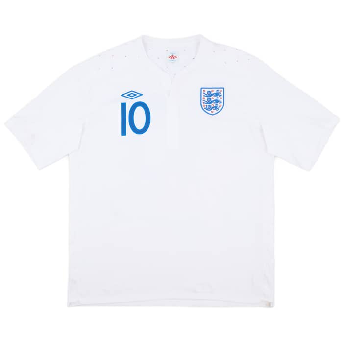 2010-11 England Home Shirt Rooney #10 - 9/10 - (3XL)