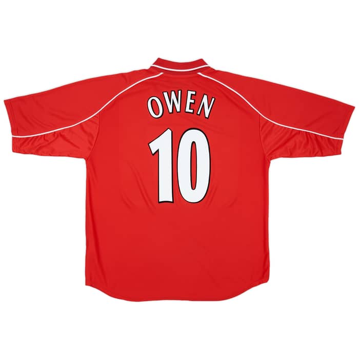 2000-02 Liverpool Home Shirt Owen #10 - 8/10 - (XXL)