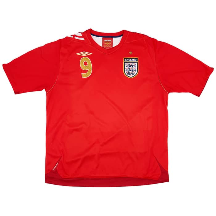 2006-08 England Away Shirt Rooney #9 - 6/10 - (XXL)