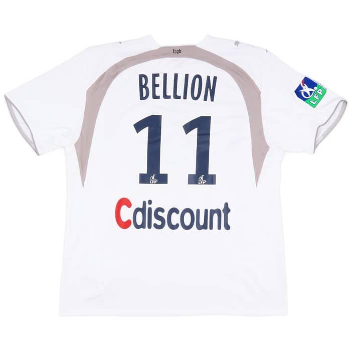 2007-08 Bordeaux Match Issue Away Shirt Bellion #11