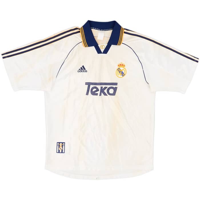 1998-00 Real Madrid Home Shirt Raul #7 - 3/10 - (L)