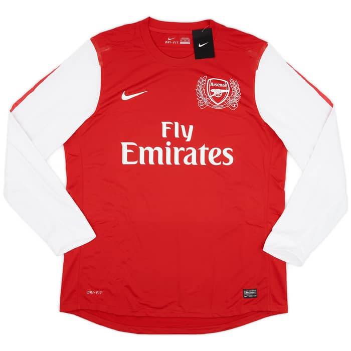 2011-12 Arsenal Player Issue Home L/S Shirt Henry #12 (XXL)