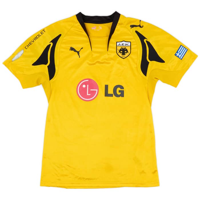 2007-08 AEK Athens Home Shirt - 5/10 - (M)