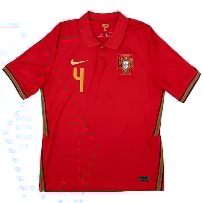 2020-21 Portugal Home Shirt Ruben Dias #4 - 8/10 - (M)