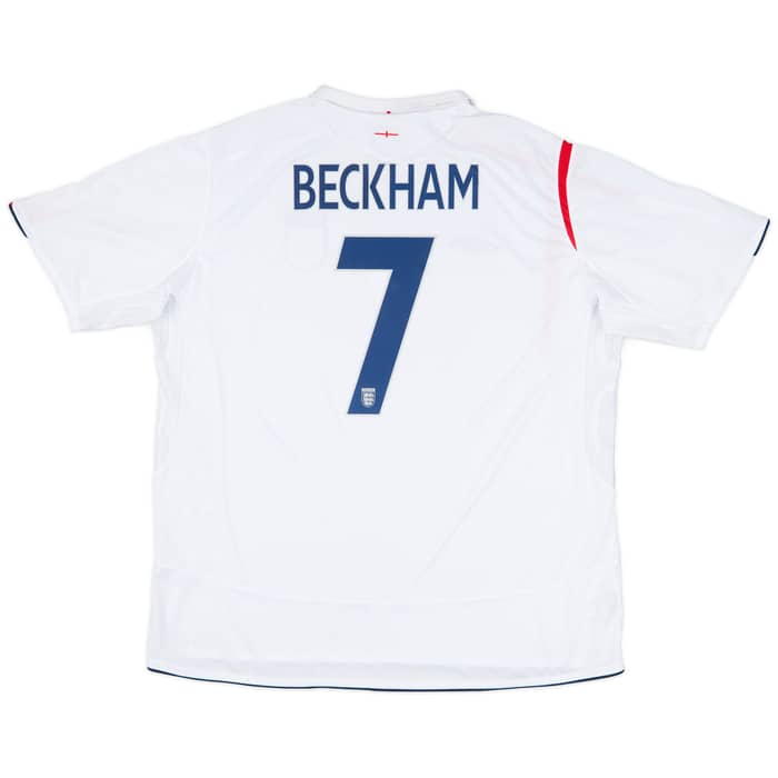 2005-07 England Home Shirt Beckham #7 (3XL)