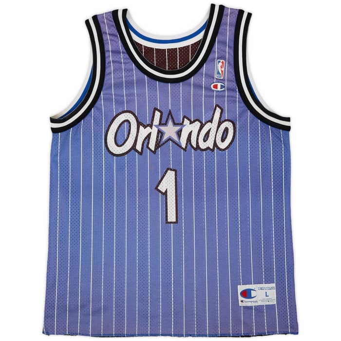 1994-98 Orlando Magic A.Hardaway #1 Champion Reversible Jersey - 7/10 - (L)