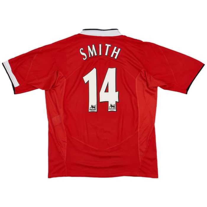 2004-06 Manchester United Home Shirt Smith #14 - 7/10 - (XL)