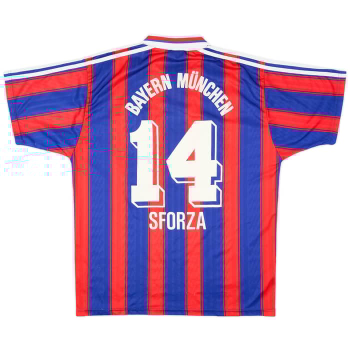 1995-97 Bayern Munich Home Shirt Sforza #14 - 8/10 - (L)