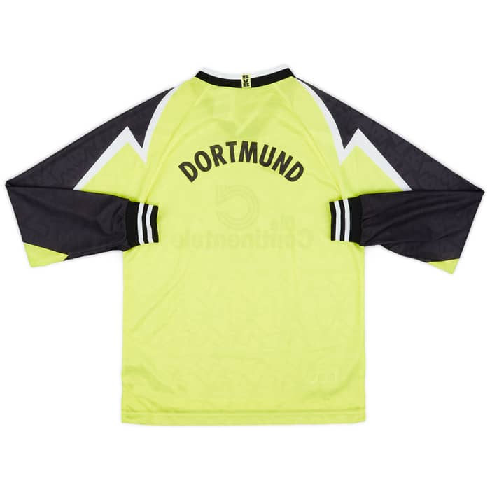 1995-96 Borussia Dortmund Home L/S Shirt - 7/10 - (XL.Boys)