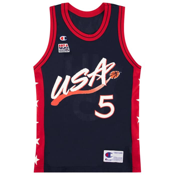 1996-99 USA Hill #5 Champion Jersey (Away) L