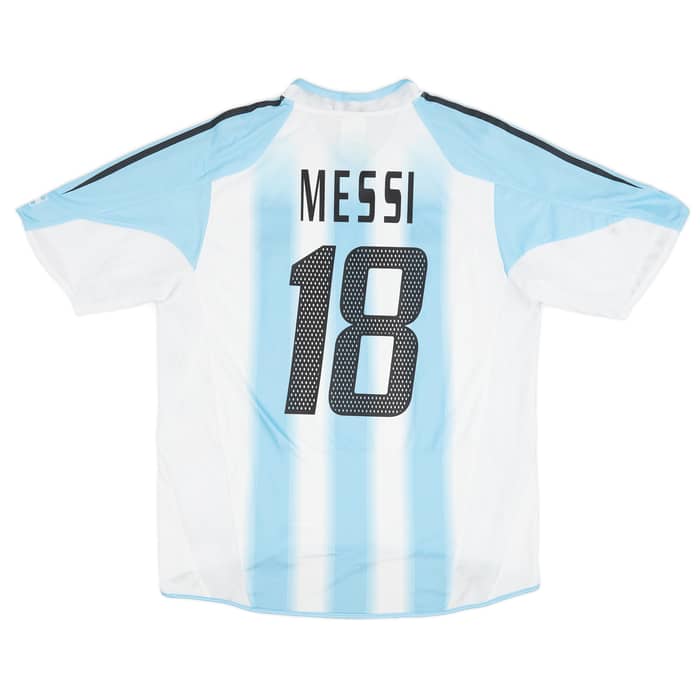 2004-05 Argentina Home Shirt Messi #18 - 7/10 - (L)