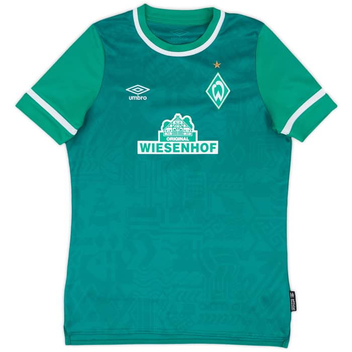 2021-22 Werder Bremen Home Shirt Duksch #7 - 8/10 - (XL.Boys)
