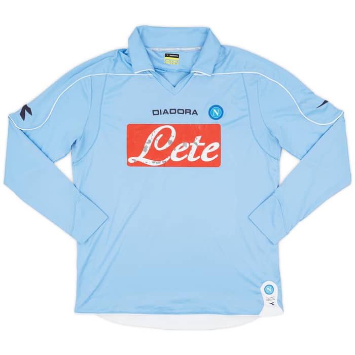 2008-09 Napoli Home L/S Shirt #5 - 4/10 - (XL)