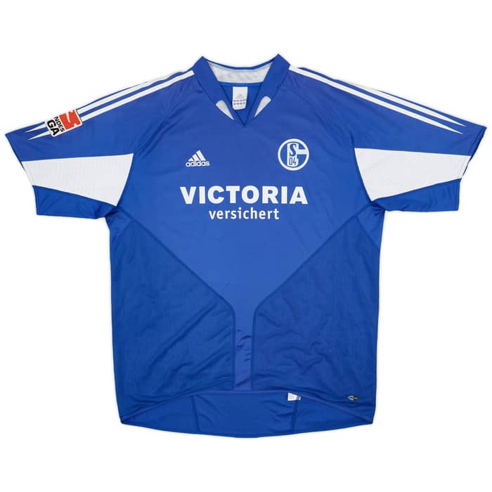 2004-05 Schalke Home Shirt Hanke #26 - 6/10 - (XL)