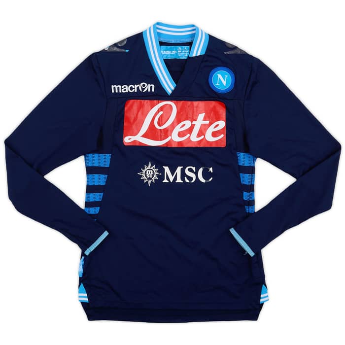 2012-13 Napoli Away L/S Shirt #2 - 4/10 - (S)