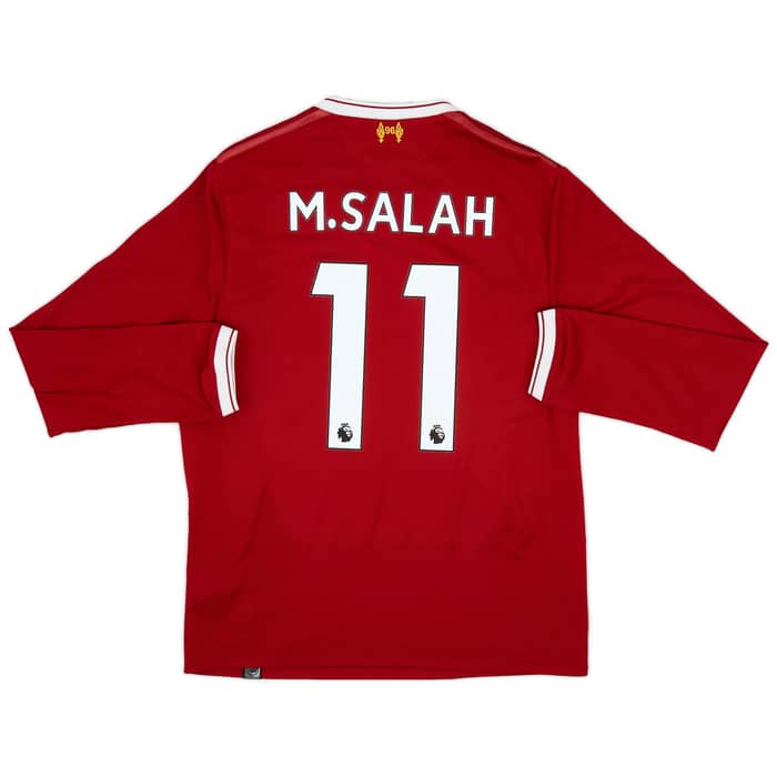 2017-18 Liverpool 125 Years Home L/S Shirt Salah #11 - 8/10 - (M)