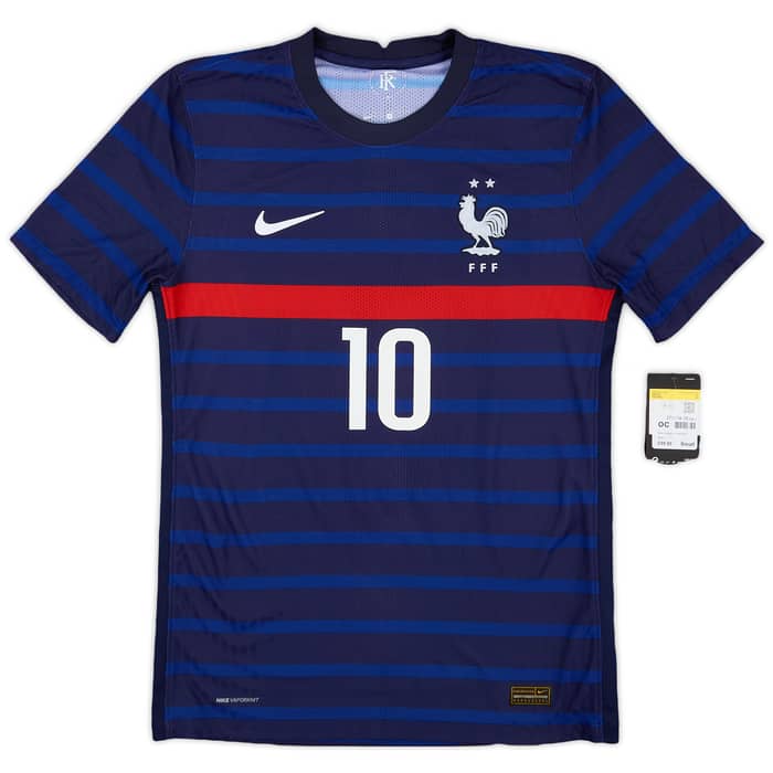 2020-21 France Authentic Home Shirt Mbappe #10 (S)