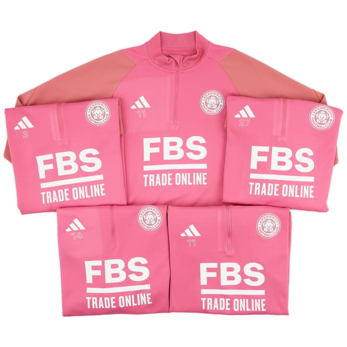 2023-24 Leicester Player Issue 1/4 Zip Training Top - 9/10