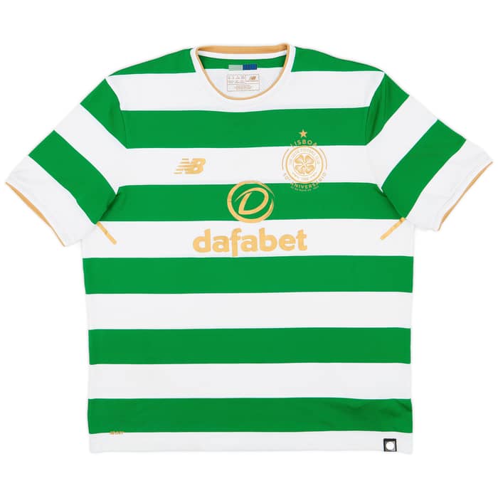 2017-18 Celtic 'Lisbon Lions 50th Anniversary' Home Shirt - 8/10 - (XL)