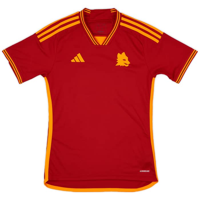 2023-24 Roma Home Shirt Abraham #9 - 10/10 - (XS)