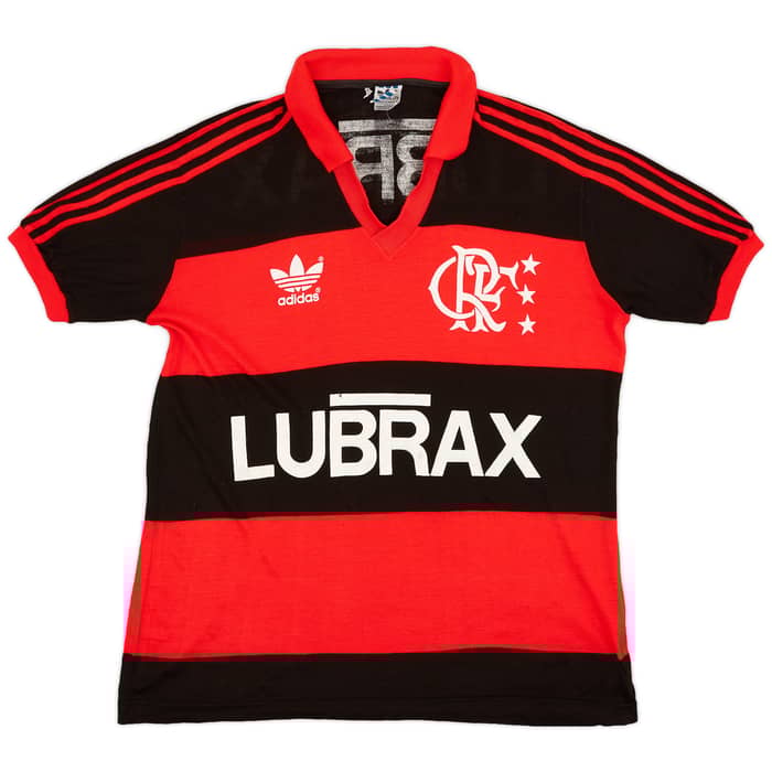 1987-90 Flamengo Home Shirt - 8/10 - (L)