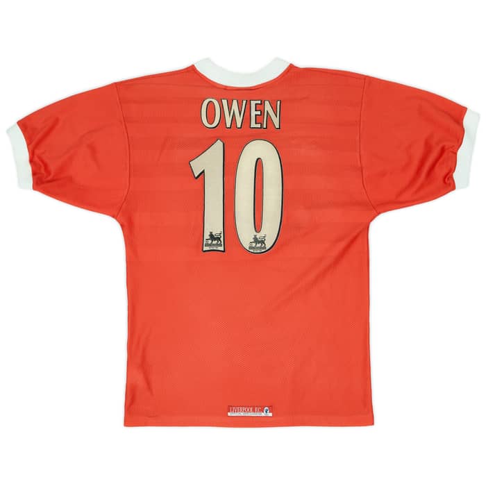 1998-00 Liverpool Home Shirt Owen #10 - 5/10 - (S)