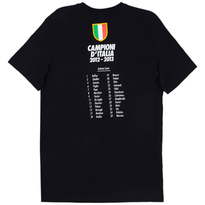 2012-13 Juventus Nike 'Campioni D'Italia' Graphic Tee - 8/10 - (L)