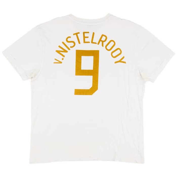 2006-08 Netherlands Nike Graphic Tee v.Nistelrooy #9 - 5/10 - (XL)