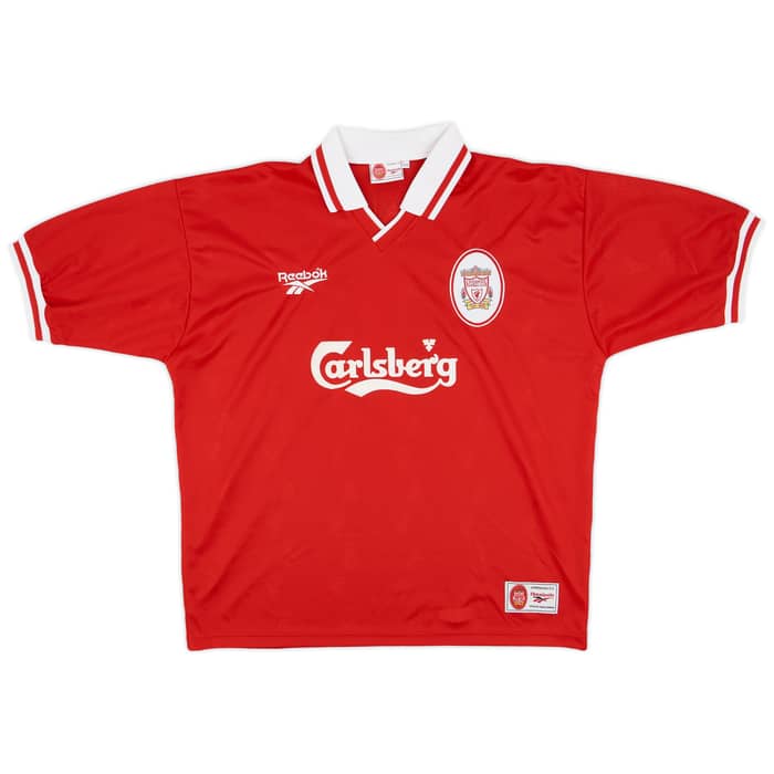 1996-98 Liverpool Home Shirt McManaman #7 - 9/10 - (XL)