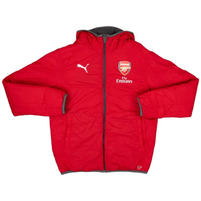 2017-18 Arsenal Puma Reversible Padded Bench Coat - 8/10 - (S)