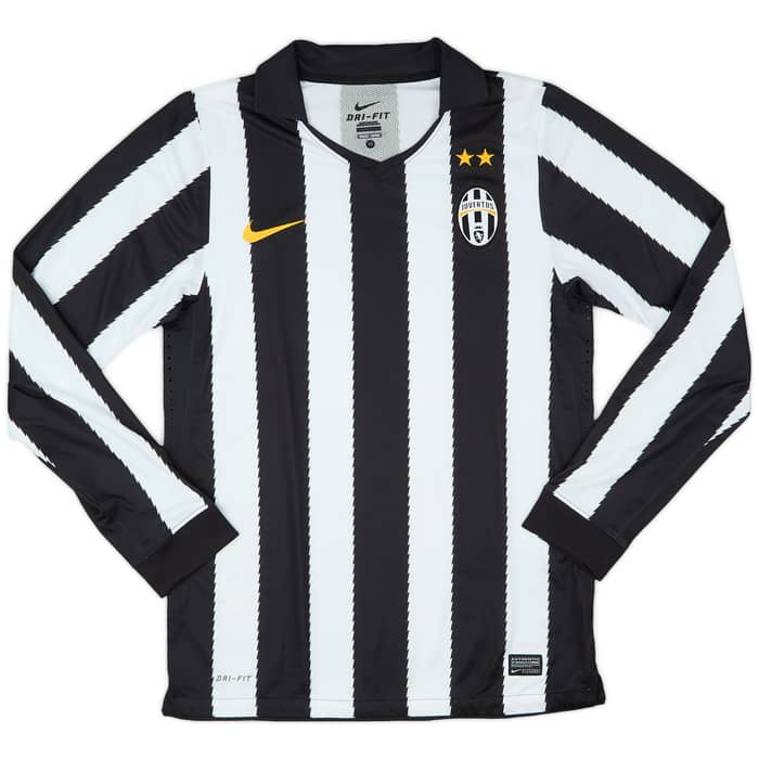 2010-11 Juventus Player Issue Home L/S Shirt Del Piero #10 - 8/10 - (M)