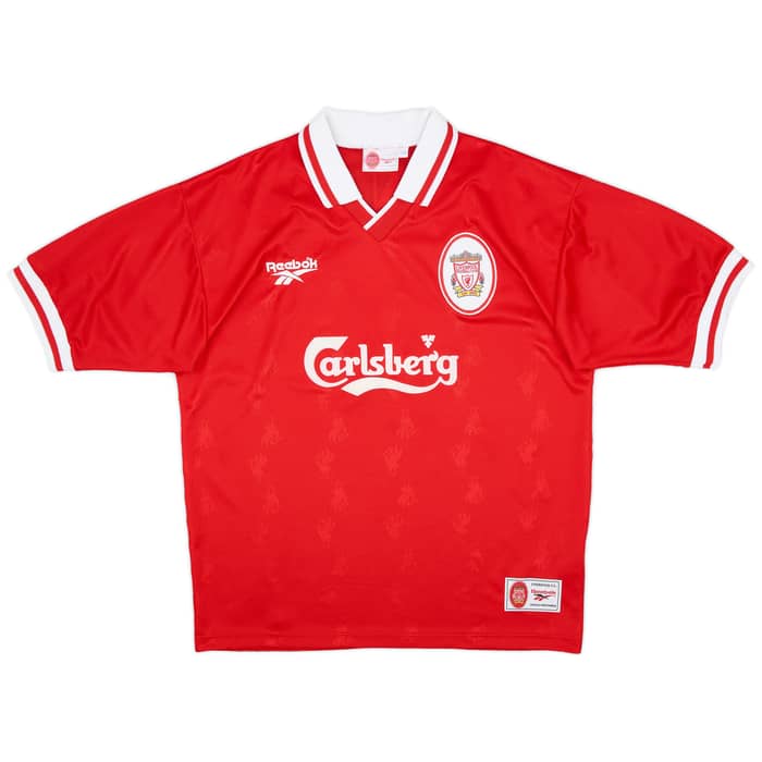 1996-98 Liverpool Home Shirt McManaman #7 - 8/10 - (L)