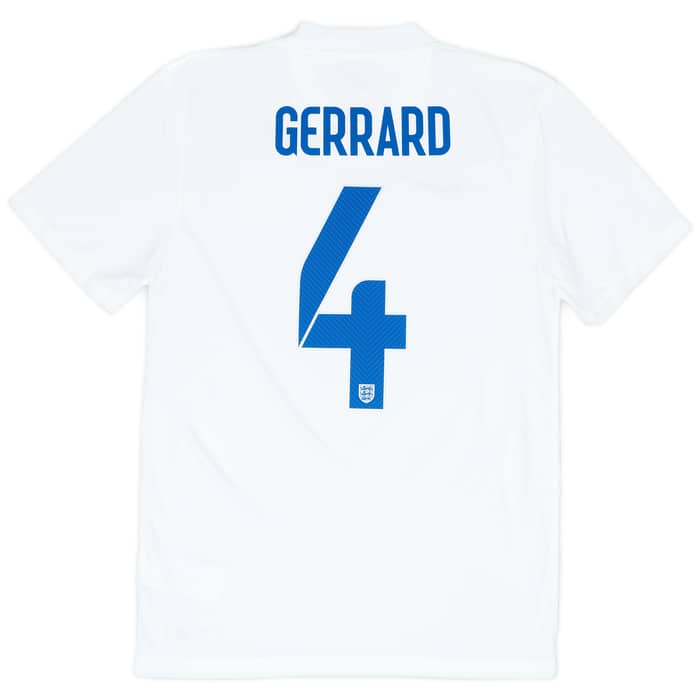 2014-15 England Home Shirt Gerrard #4 - 9/10 - (S)