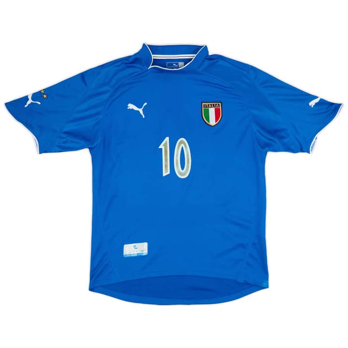 2003-04 Italy Home Shirt Totti #10 - 4/10 - (L)