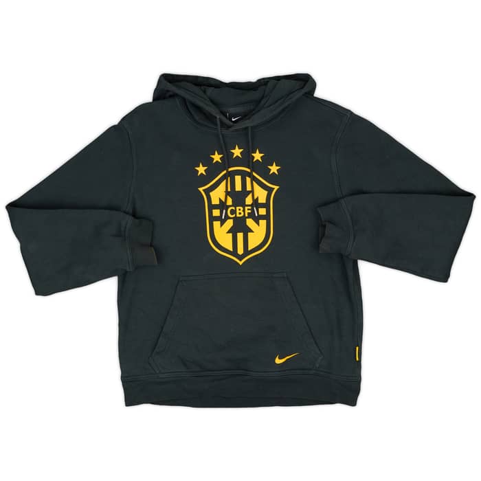 2014-15 Brazil Nike Hooded Sweat Top - 9/10 - (S)