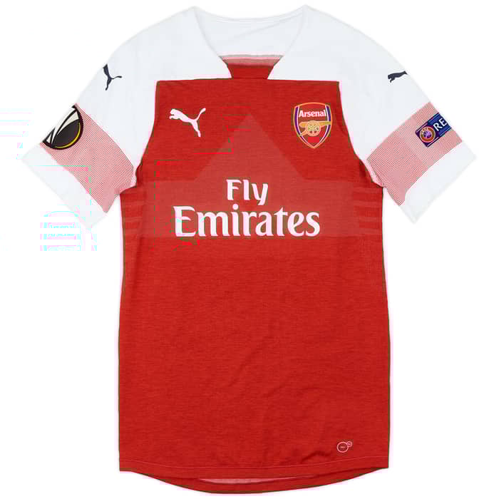 2018-19 Arsenal Match Issue Europa League Home Shirt Medley #47