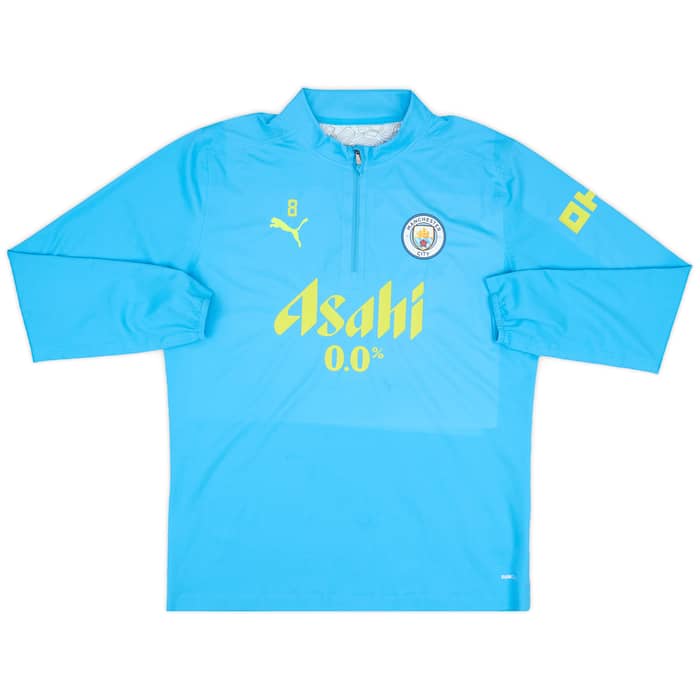 2024-25 Manchester City Player Issue 1/4 Zip Training Rain Top # - 7/10