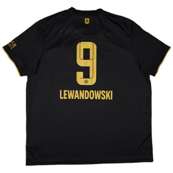 2021-22 Bayern Munich Away Shirt Lewandowski #9 - 4/10 - (XXL)