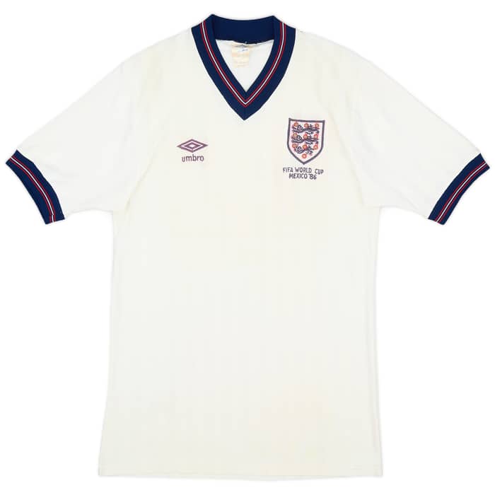1986 England 'World Cup' Home Shirt #7 - 9/10 - (M)