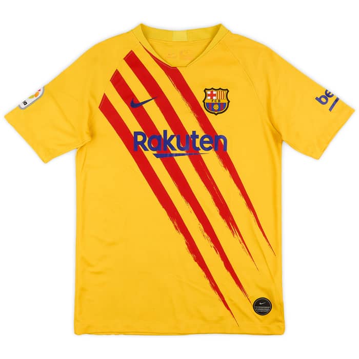 2019-20 Barcelona 'Senyera' Fourth Shirt - 7/10 - (XL.Boys)
