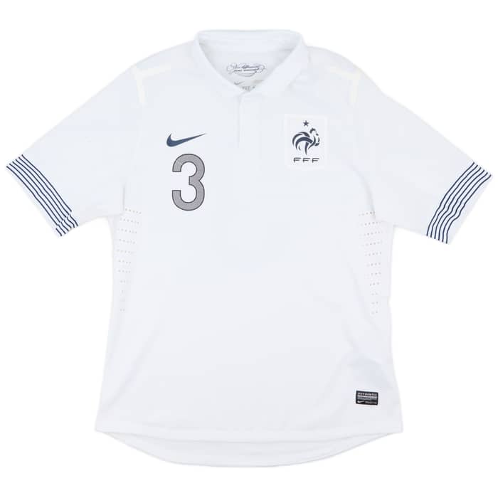 2012-13 France Authentic Away Shirt Evra #3 - 5/10 - (L)
