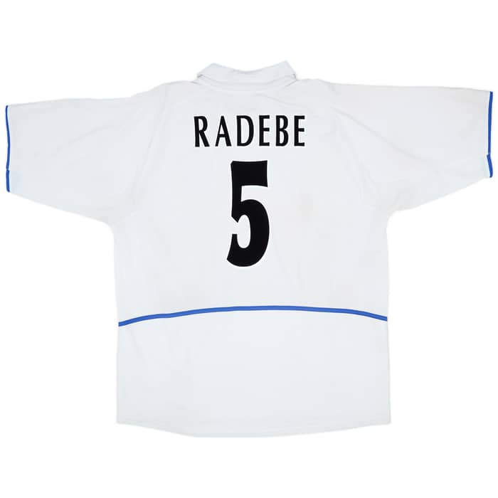 2002-03 Leeds United Home Shirt Radebe #5 - 5/10 - (XXL)