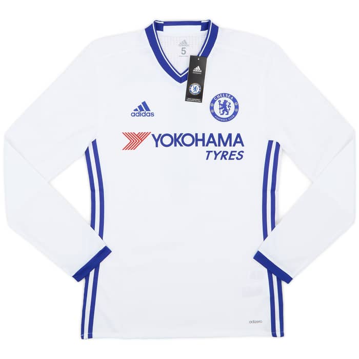2016-17 Chelsea Player Issue Third L/S Shirt Fabregas #4 (S/M)