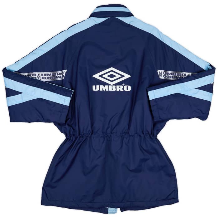 1993-94 Lazio Umbro Hooded Bench Coat - 9/10 - (L)