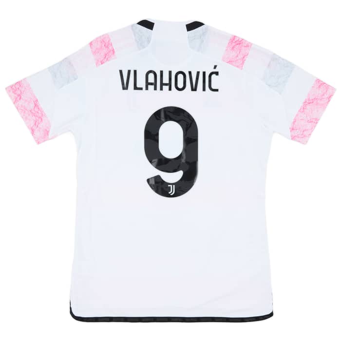 2023-24 Juventus Authentic Away Shirt Vlahovic #9