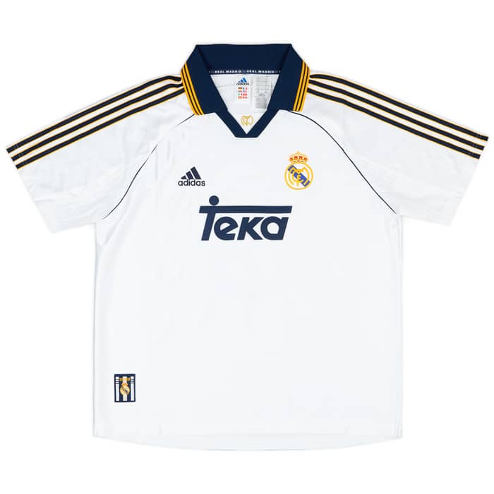 1999-00 Real Madrid adidas Reissue Home Shirt R.Carlos #3