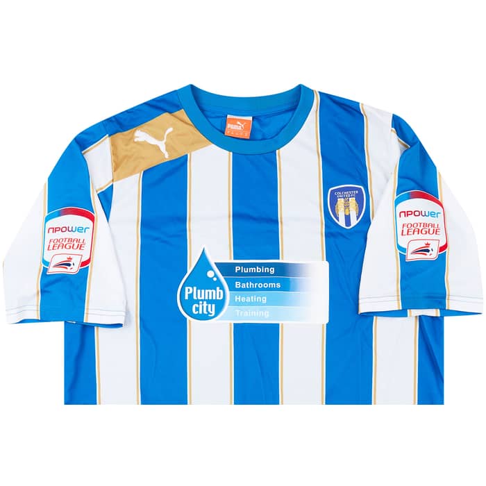 2012-13 Colchester United Match Issue Home Shirt Thompson #40