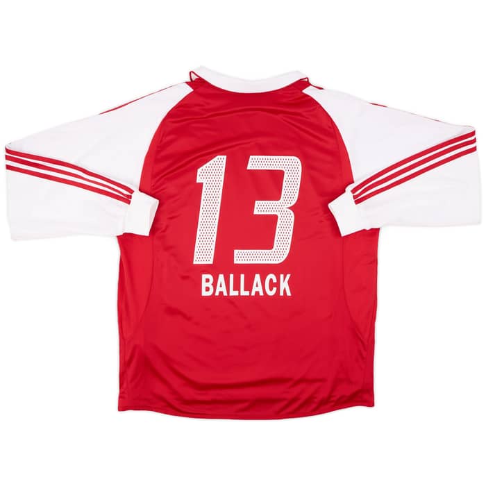 2004-05 Bayern Munich Player Issue Home L/S Shirt Ballack #13 - 9/10 - (XL)