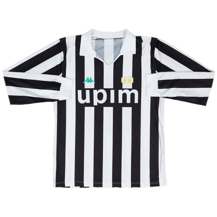 1991-92 Juventus Basic Home L/S Shirt #10 - 6/10 - (M|L)